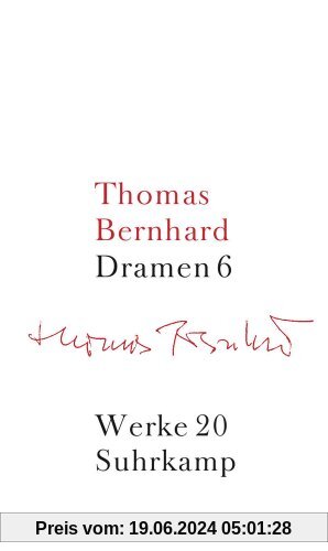 Werke in 22 Bänden.: Band 20: Dramen VI: Bd. 20